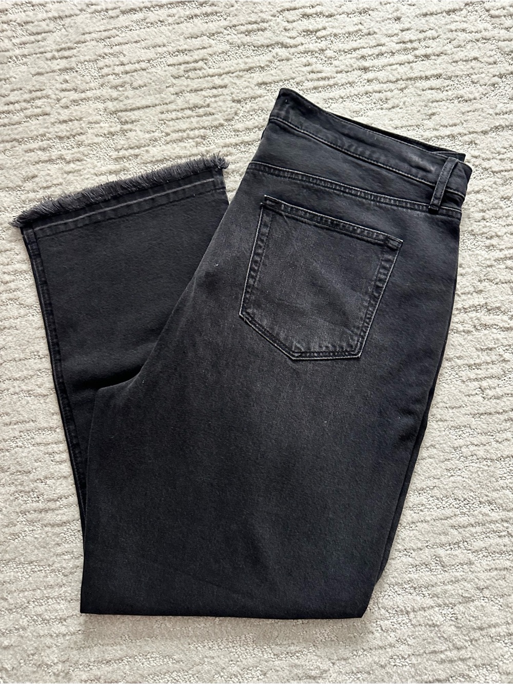 LOFT Black Washed Denim Jeans